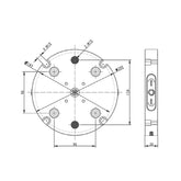 Round Zero Quick Change Plate BZ220-MN-96-200 - Big-tools Industrial Supply Tools for Metal Cutting